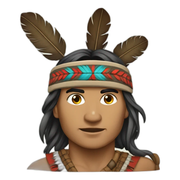 Joseph Brant leading the native american tribe sticker