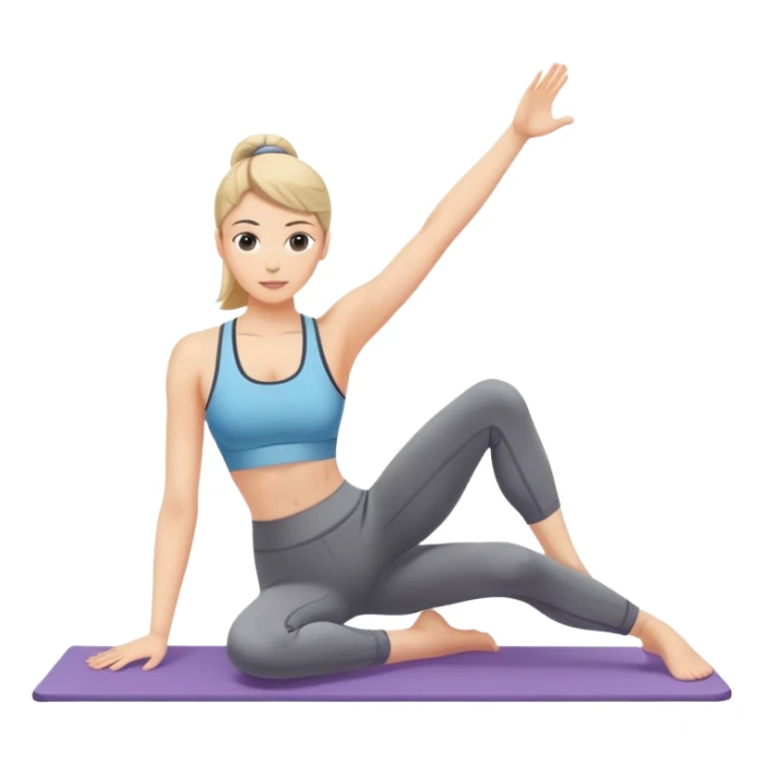 Woman doing Pilates  sticker