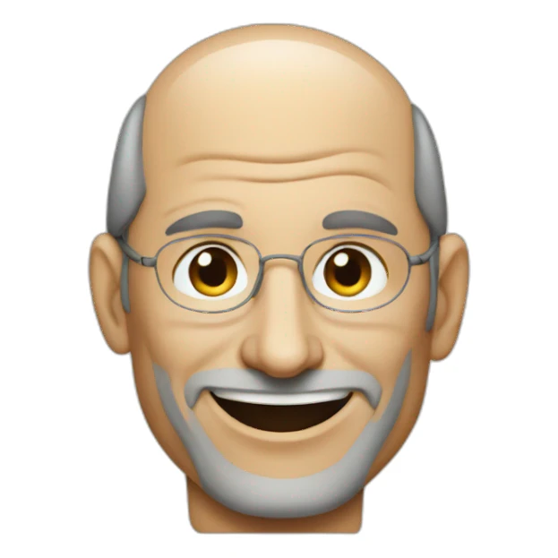 steve Jobs smiling sticker