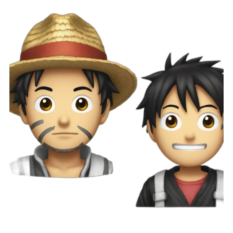 law trafflagar and luffy sticker