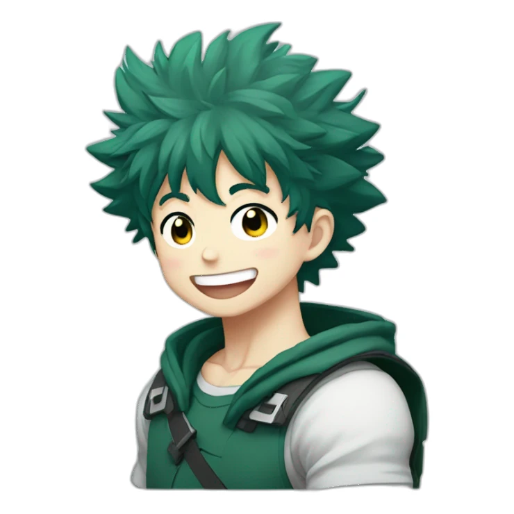 Izuku midoriya laughing sticker