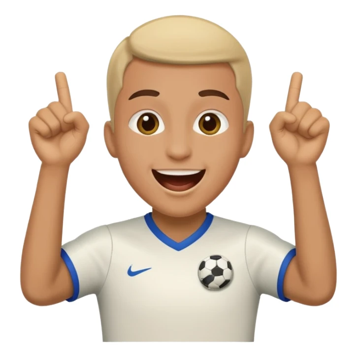 soccer fan cheering, happy sticker