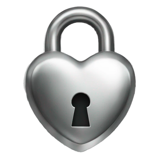Locked Stainless SteelHeart sticker