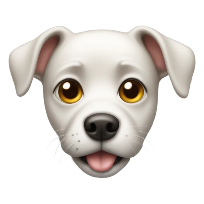 A dog farting and surprised sticker