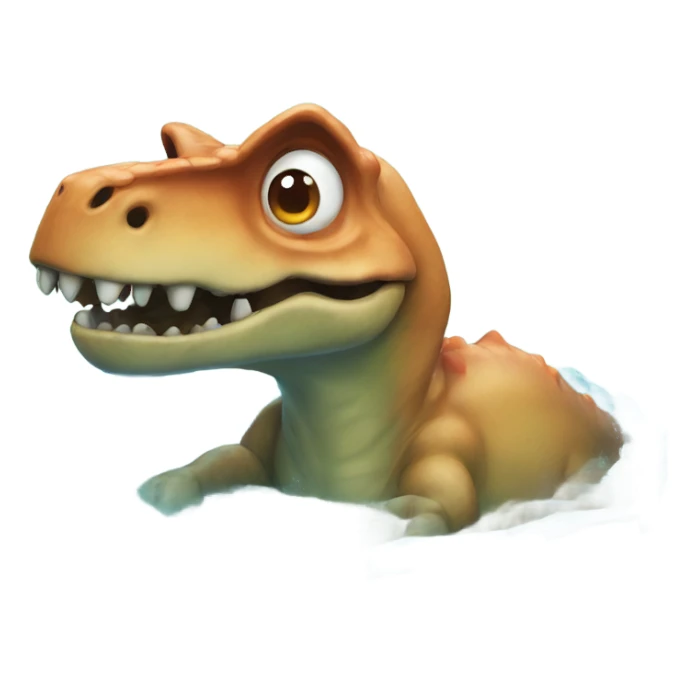 dinosaur drowning sticker