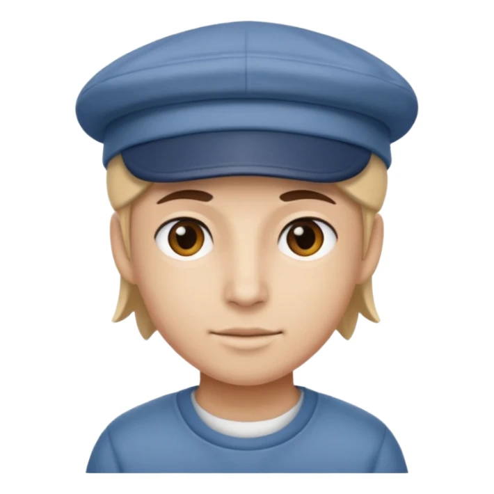 Un bélico con una gorra tombochio  sticker