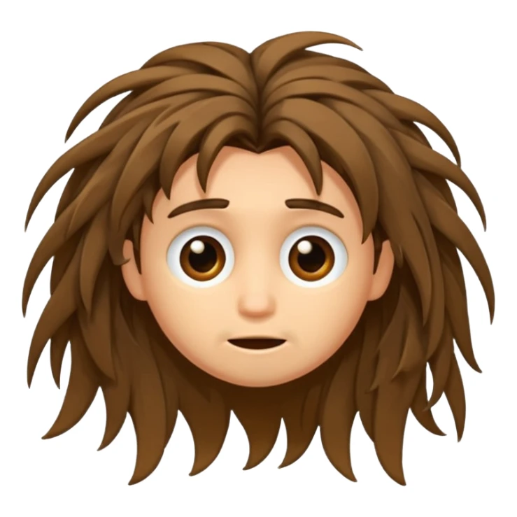 disheveled hair  sticker