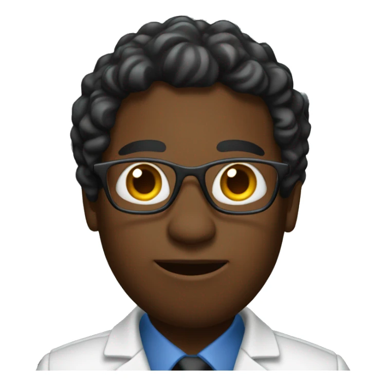 black researcher with a clipboard sticker