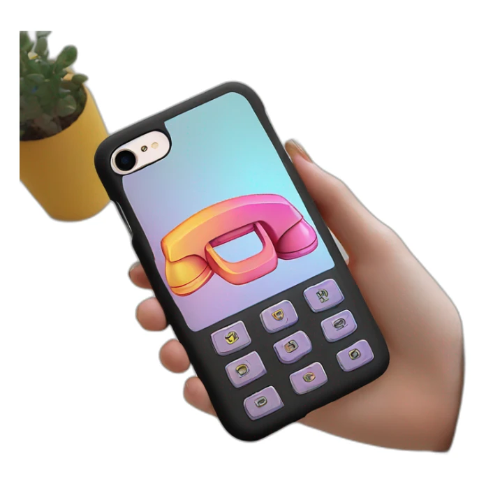 neon desing call phone case sticker