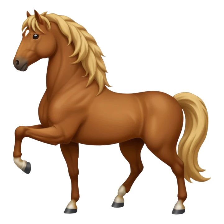 horse standing up on two feet sticker