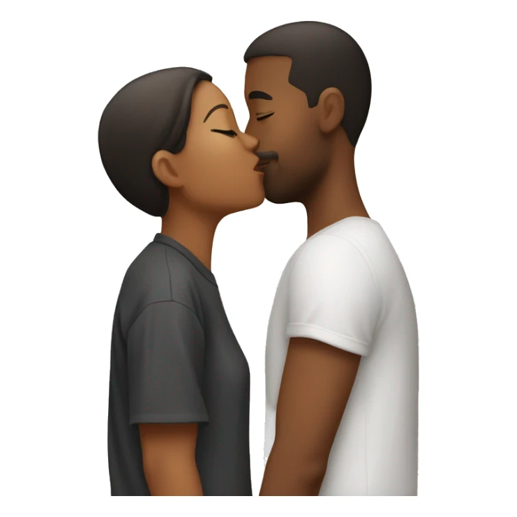 Girlfriend kissing boyfriend sticker