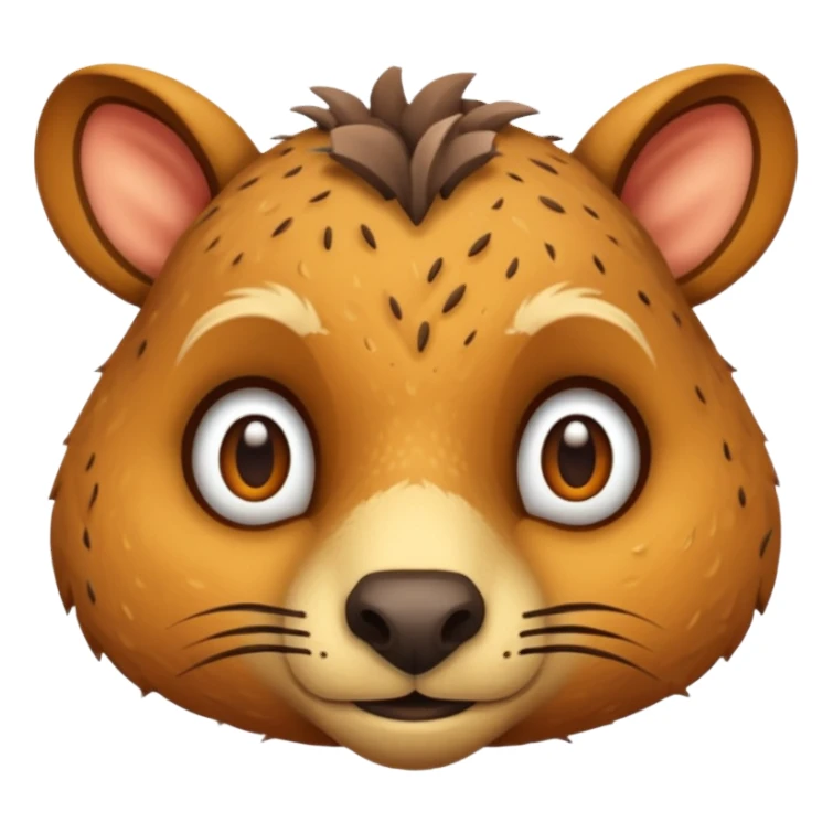 animals living in desert, just face sticker