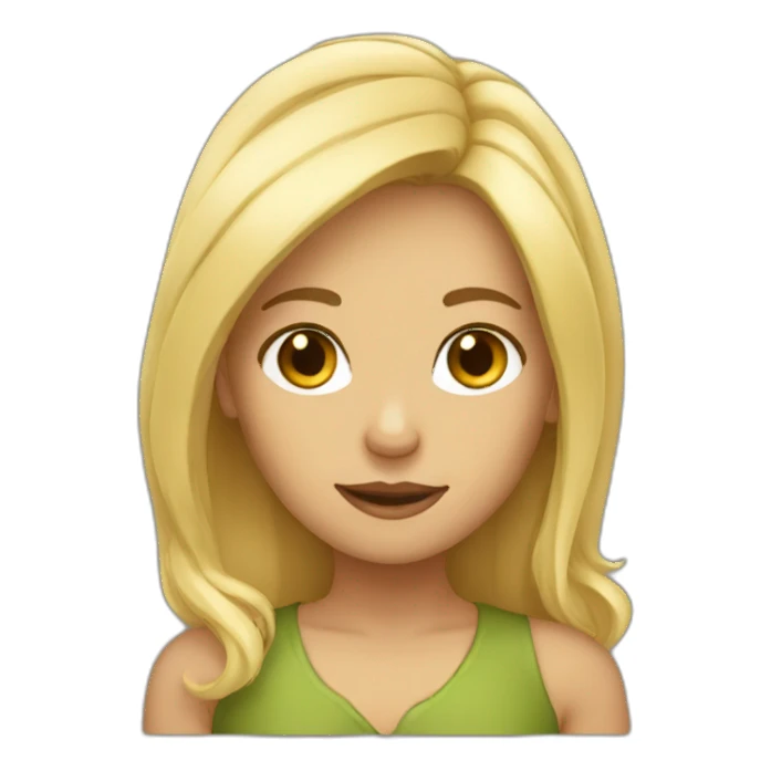 Blond therian girl sticker