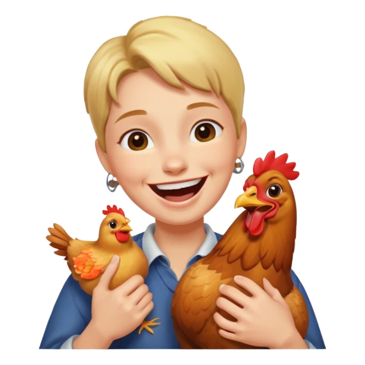 Grabbing it’s neck but laughing sticker