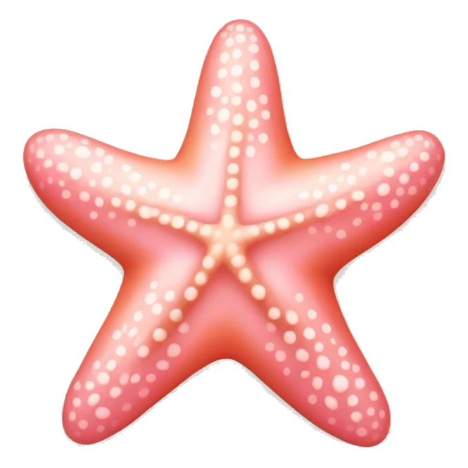 pink and coral starfish sticker