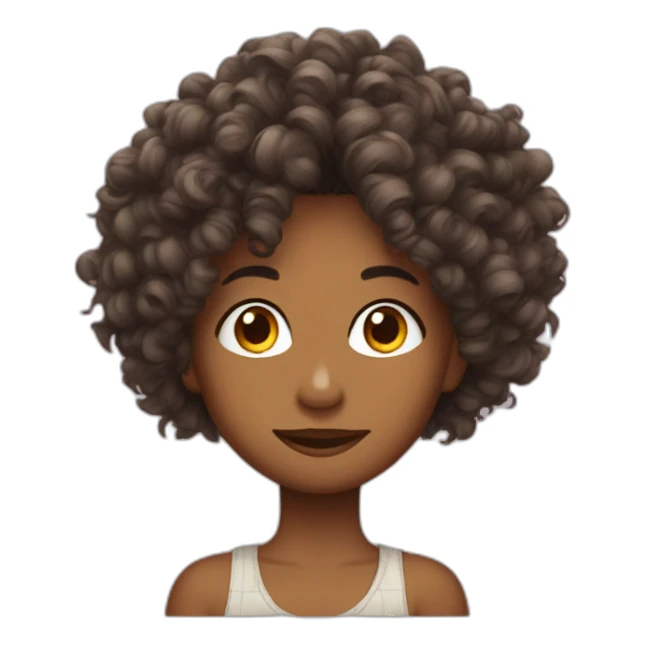 Gars Métisse  cheveux bouclés  sticker