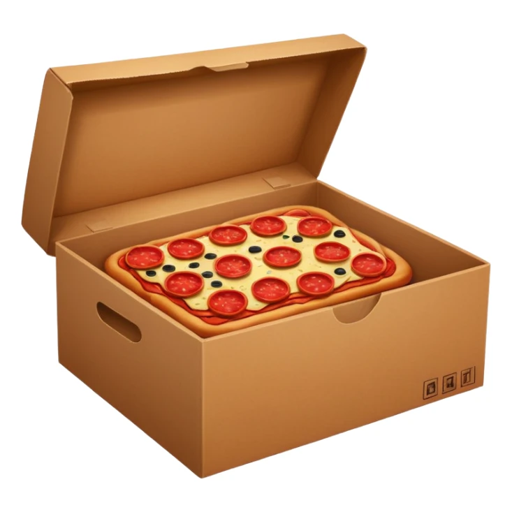 box of pepperoni sticker