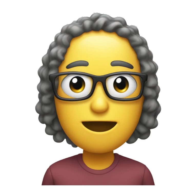 Smiley with a sign "Busy with perf issue" sticker