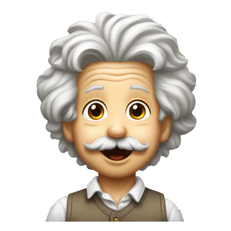 albert einstein as a kid with tongue out sticker