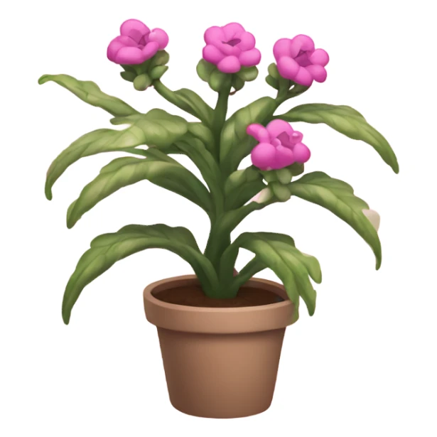 Pink plant that’s smiling sticker
