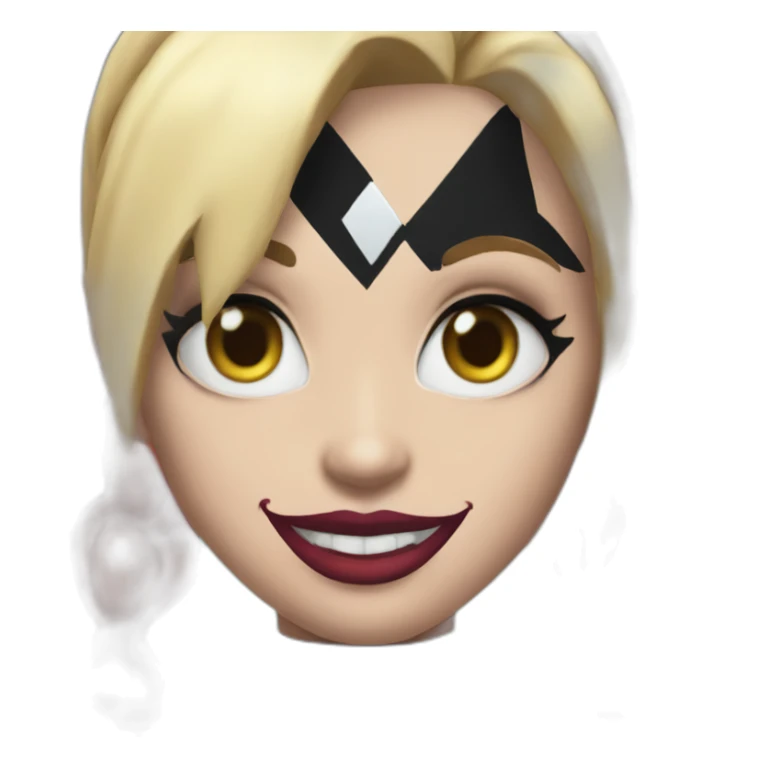 Harley quinn cartoon suit sticker