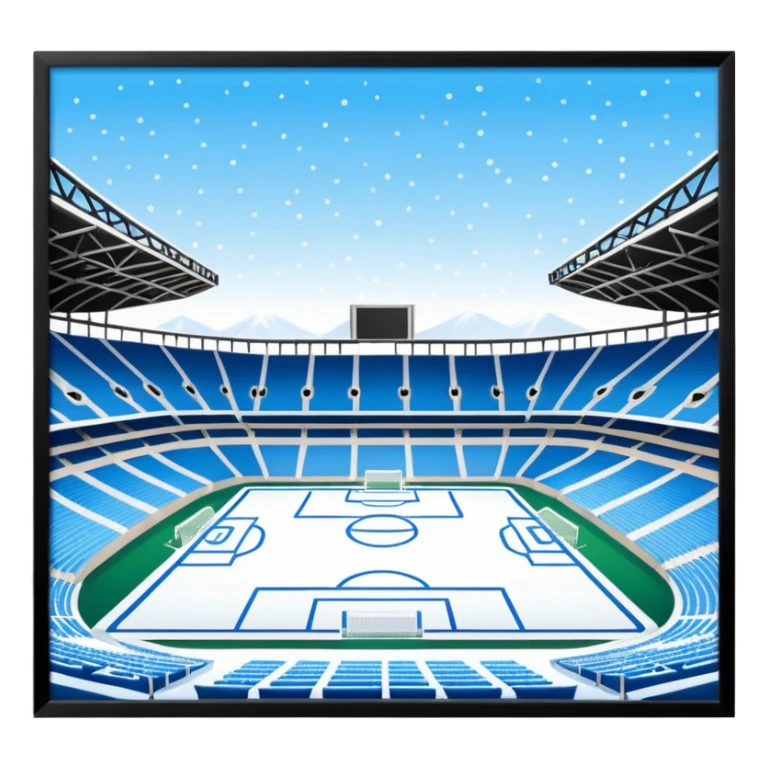 football stadium freezing cold sticker