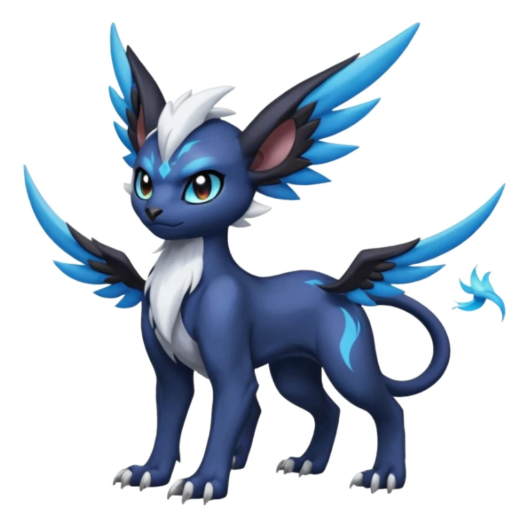 Luxray-Absol-Noivern-Dewott-fusion sticker