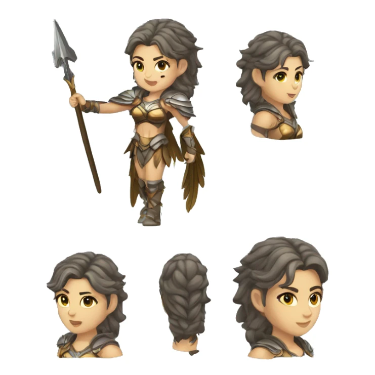 Sfw Caucasian Valkyrie full body  sticker