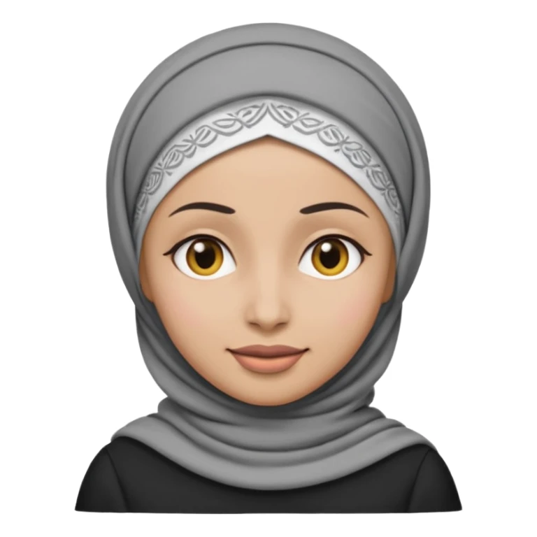 make her into emoji greyscale with tichel sticker