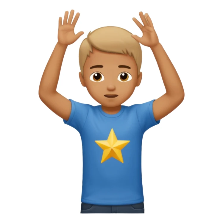 Un muchacho asiendo el dab sticker