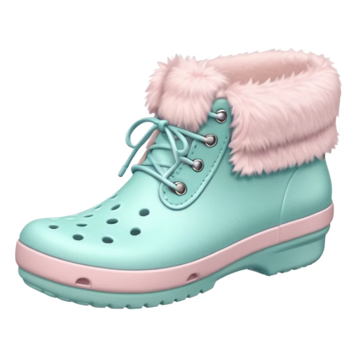 crocks winter edition in pastel color sticker