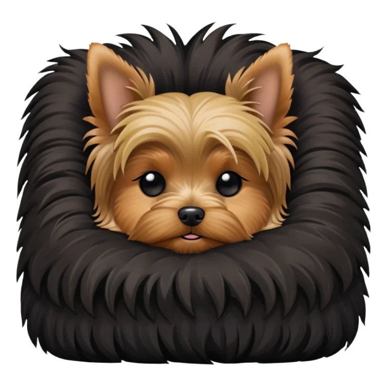 Yorkshire terrier, sleeping peacefully on the bed sticker