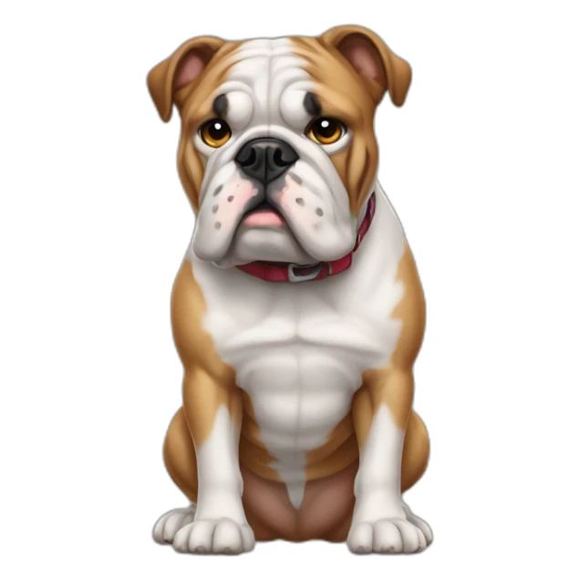 Dog Bulldog full-height sticker
