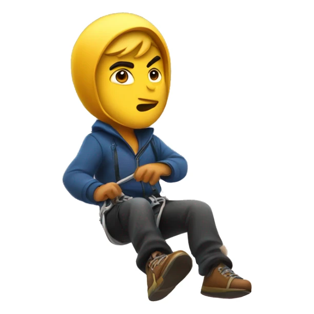 bad boy on the zipline  sticker