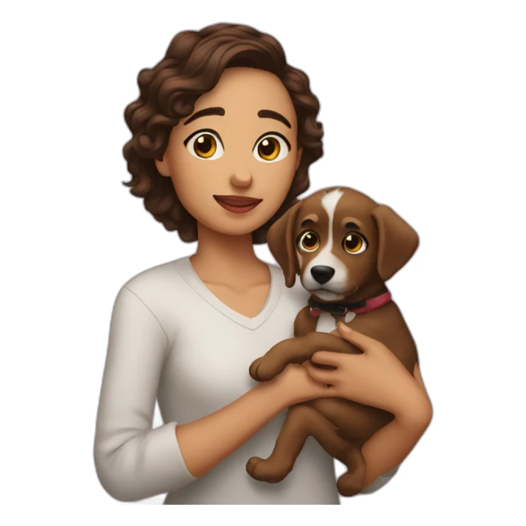 me with my puppy sticker