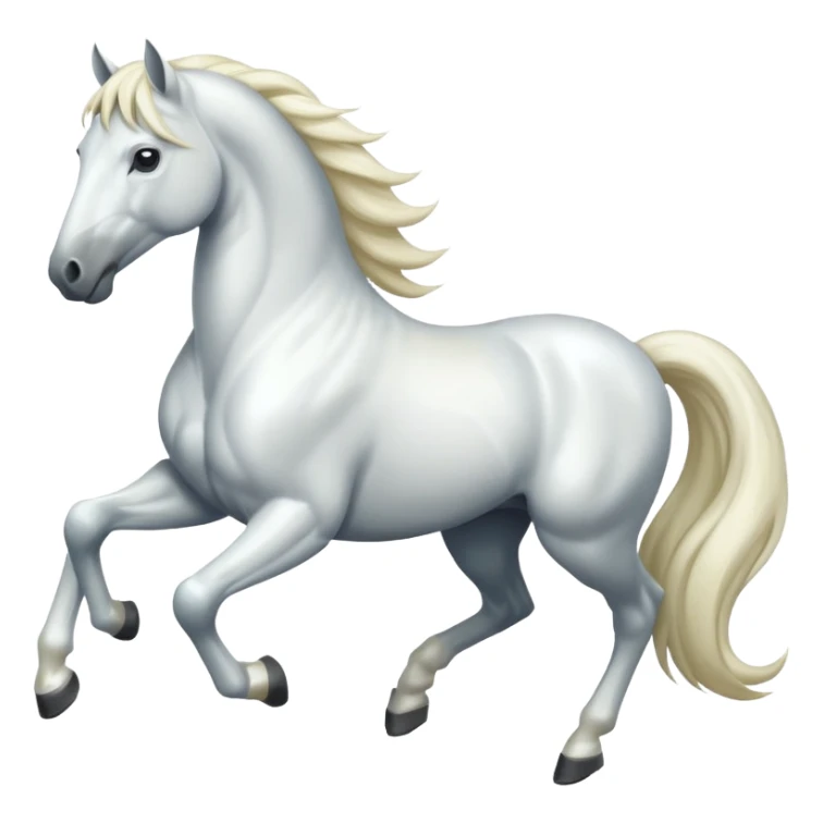 White horse emoji  sticker