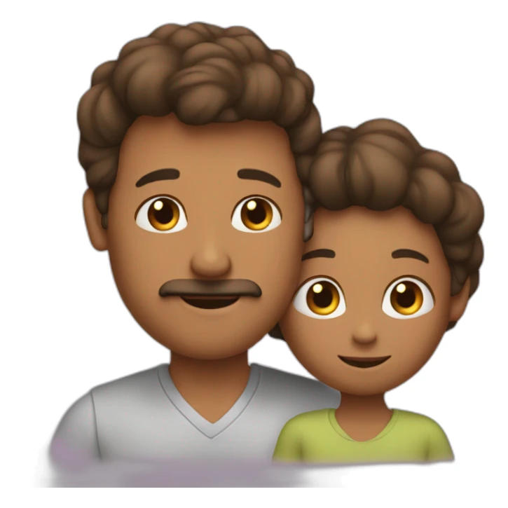 Me mother with boy and me dad sticker