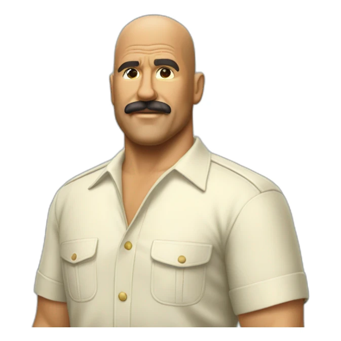 bald magnum pi without mustache hawaii sticker
