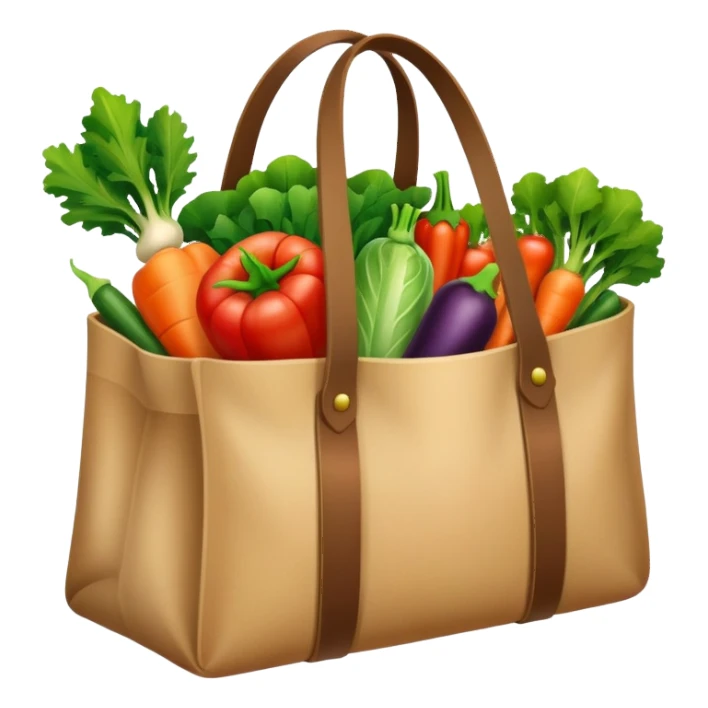 a bag of vegetables sticker