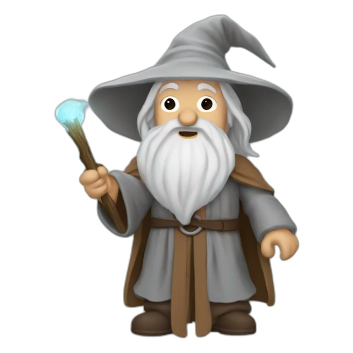 gandalf telling a story sticker
