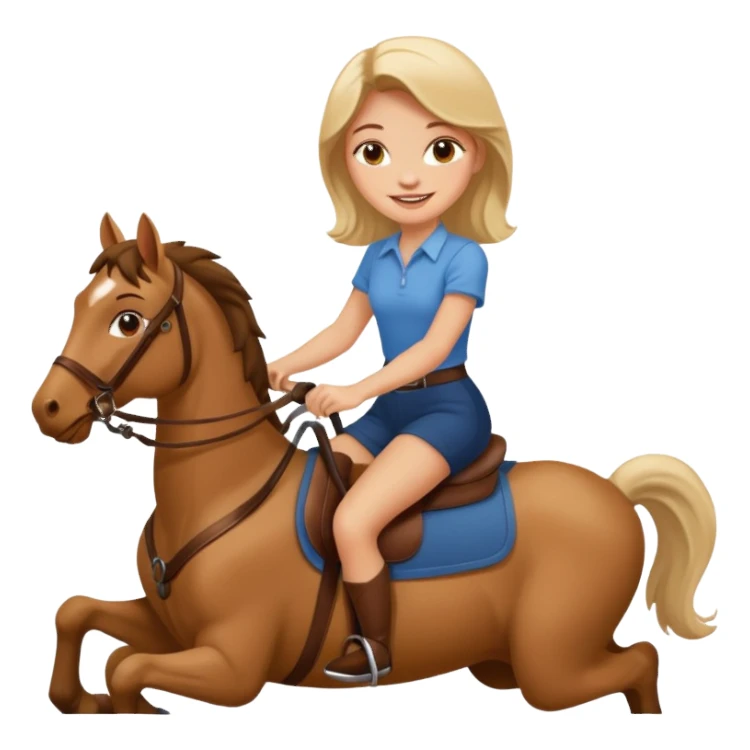 Girl riding a man sticker