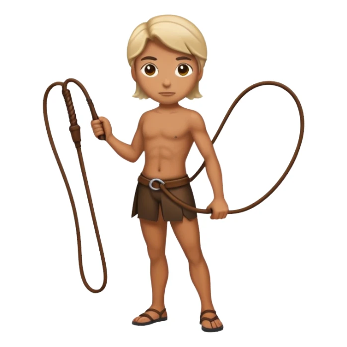 A person whipping a whip sticker