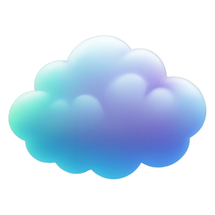 gradient cloud emote sticker