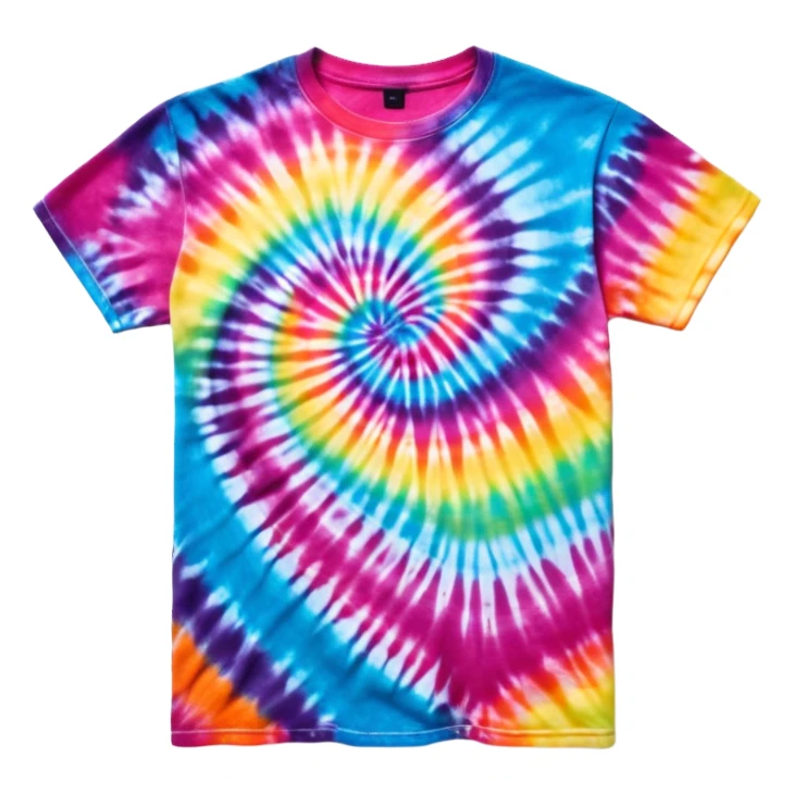 tie-dye graphic tee shirt sticker