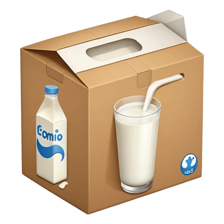 a box of milk sticker