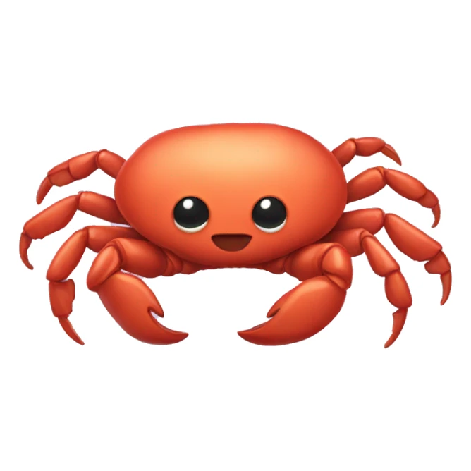 Fluffy hair crab  sticker