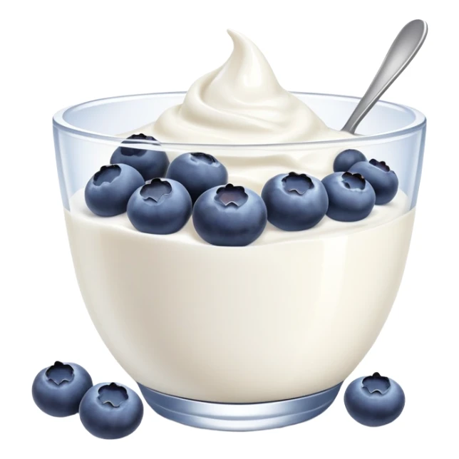 Greek yogurt with blueberries  sticker