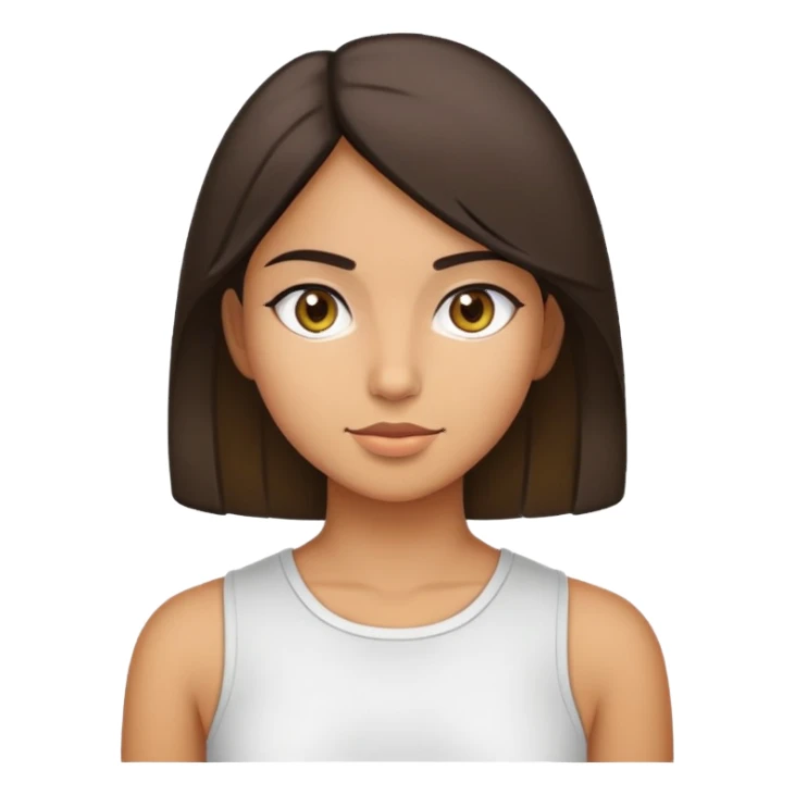 Girl with big upper body sticker