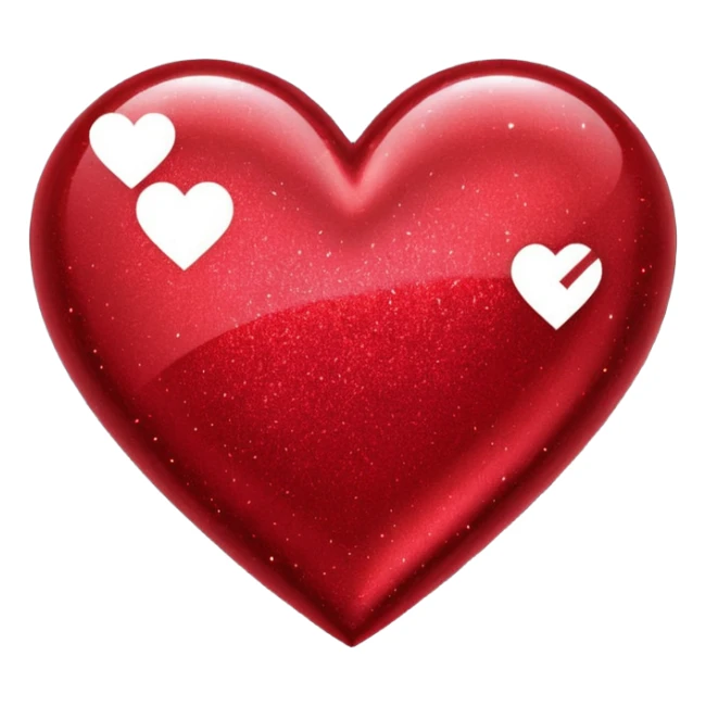 red glitter cyberpunk love sticker