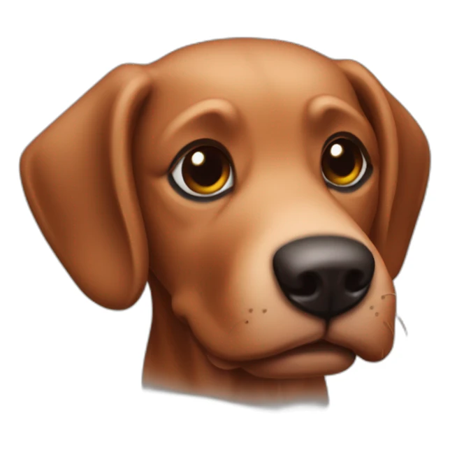 Perro-salchicha mini-marron-fuego y negro sticker